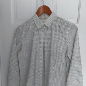 W Brooks Brothers White and Black Non-Iron Button-down Blouse (8)